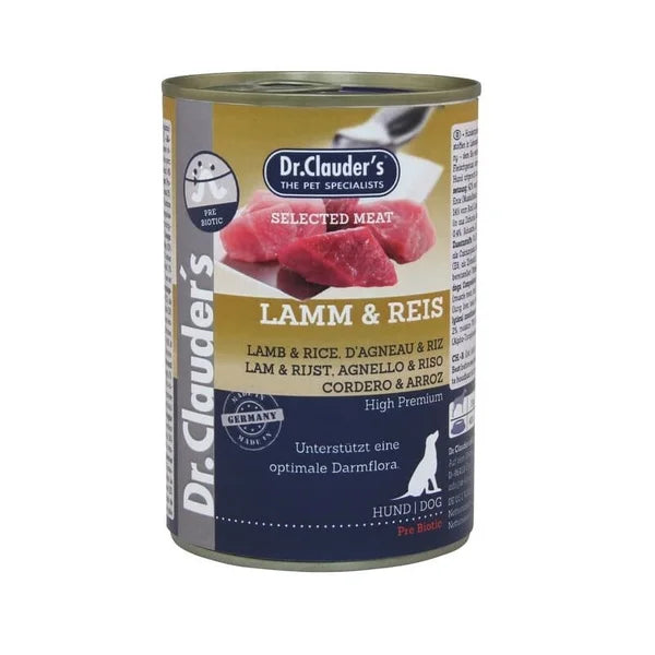Dr. Clauder's Agnello e Riso Selected Meat umido cane