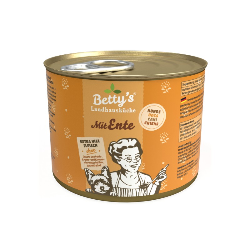 Anatra umido per cani_ Betty's 200 gr