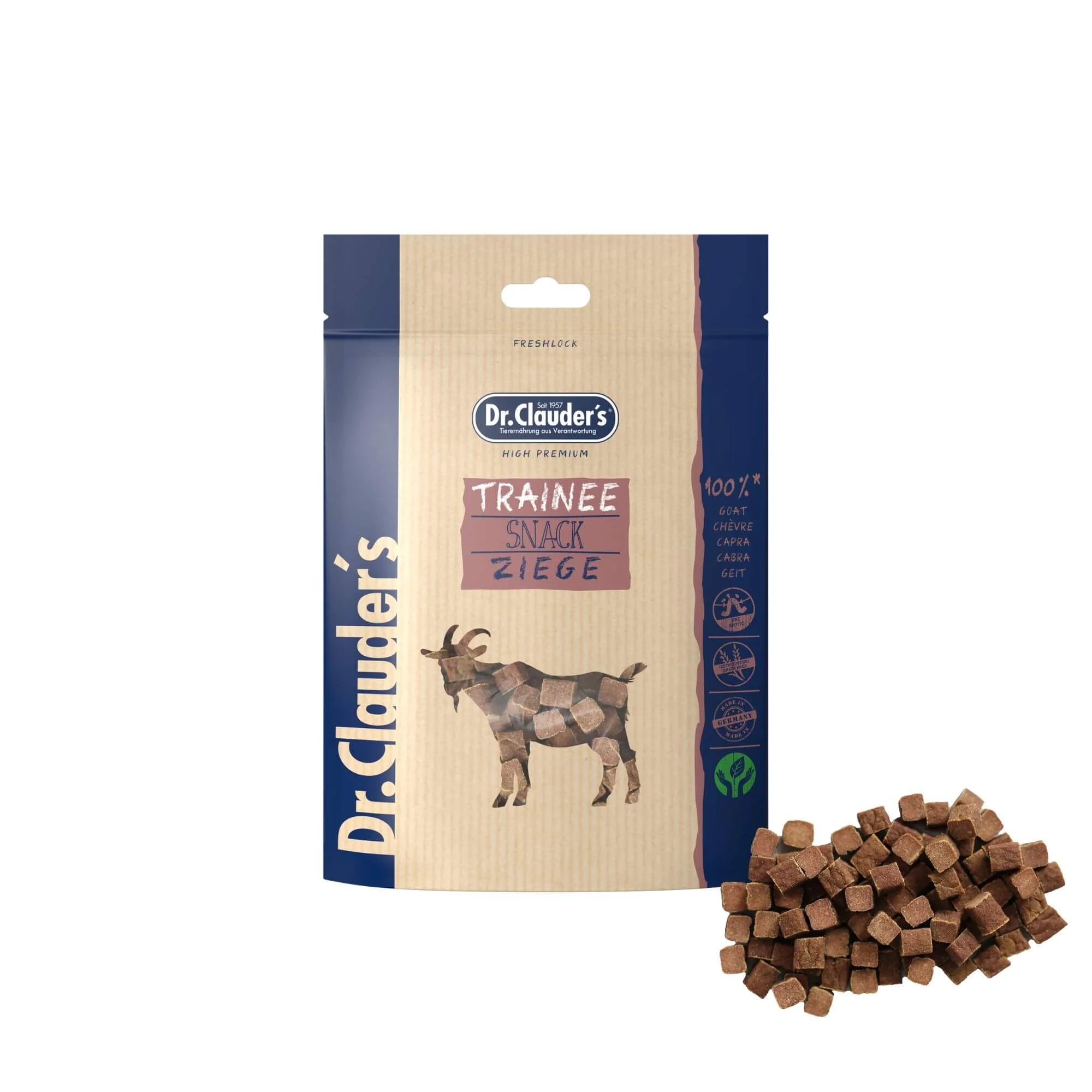 Cubetti di capra per cani e gatti Dr.Clauder's