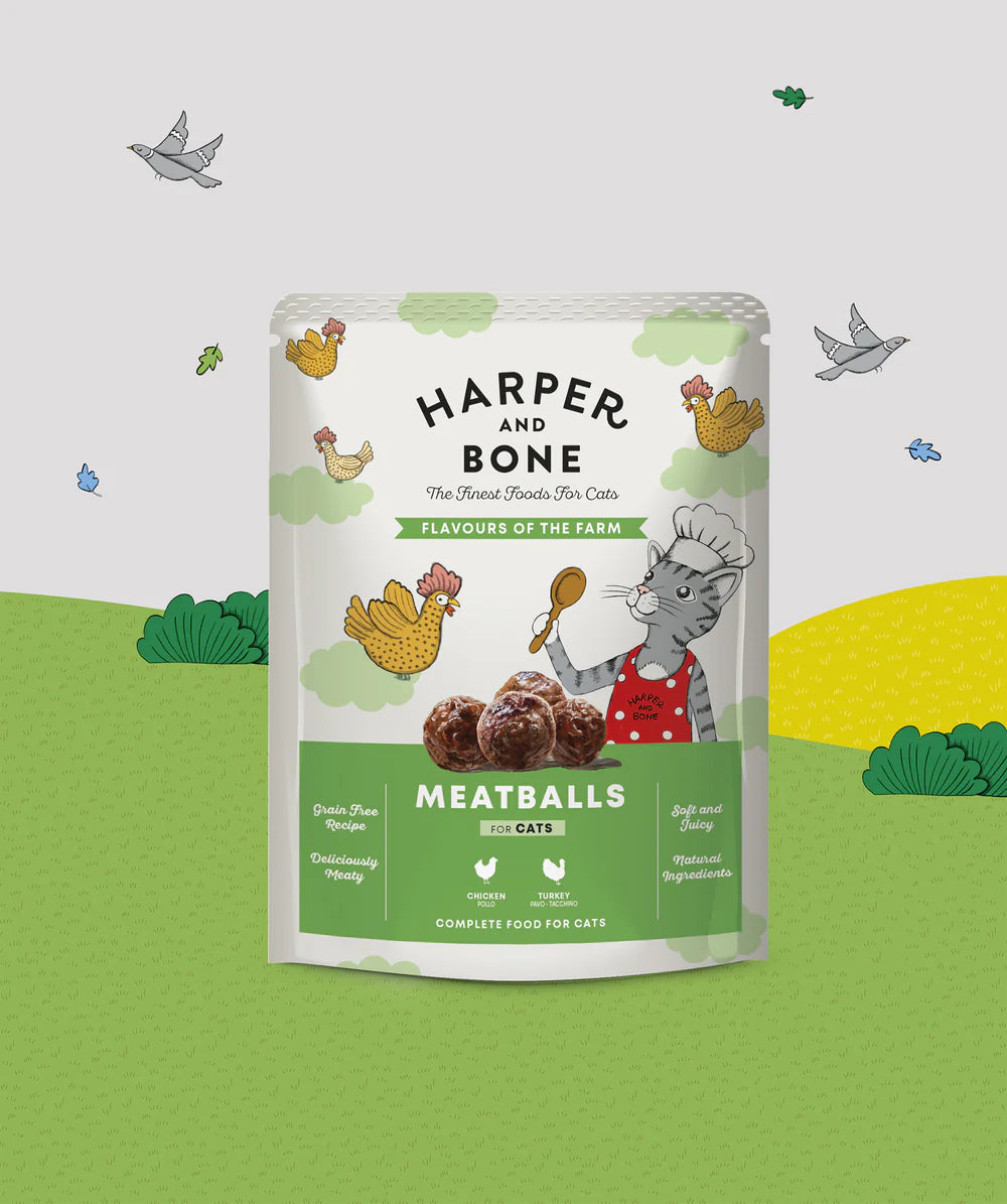 Harper and Bone Polpette per gatti-Flavours of the Farm 85gr
