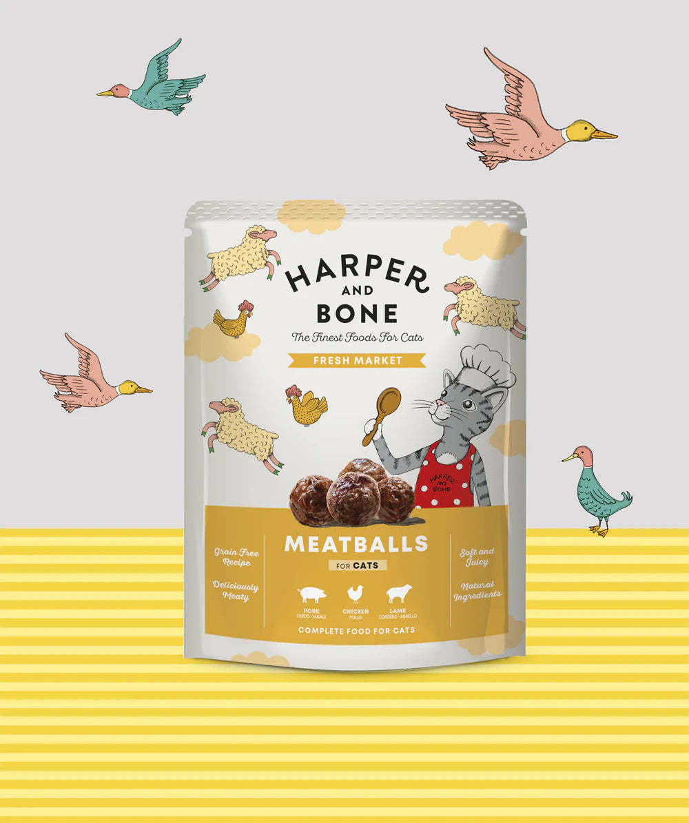 Harper and Bone-Polpette per gatti Fresh market 85gr