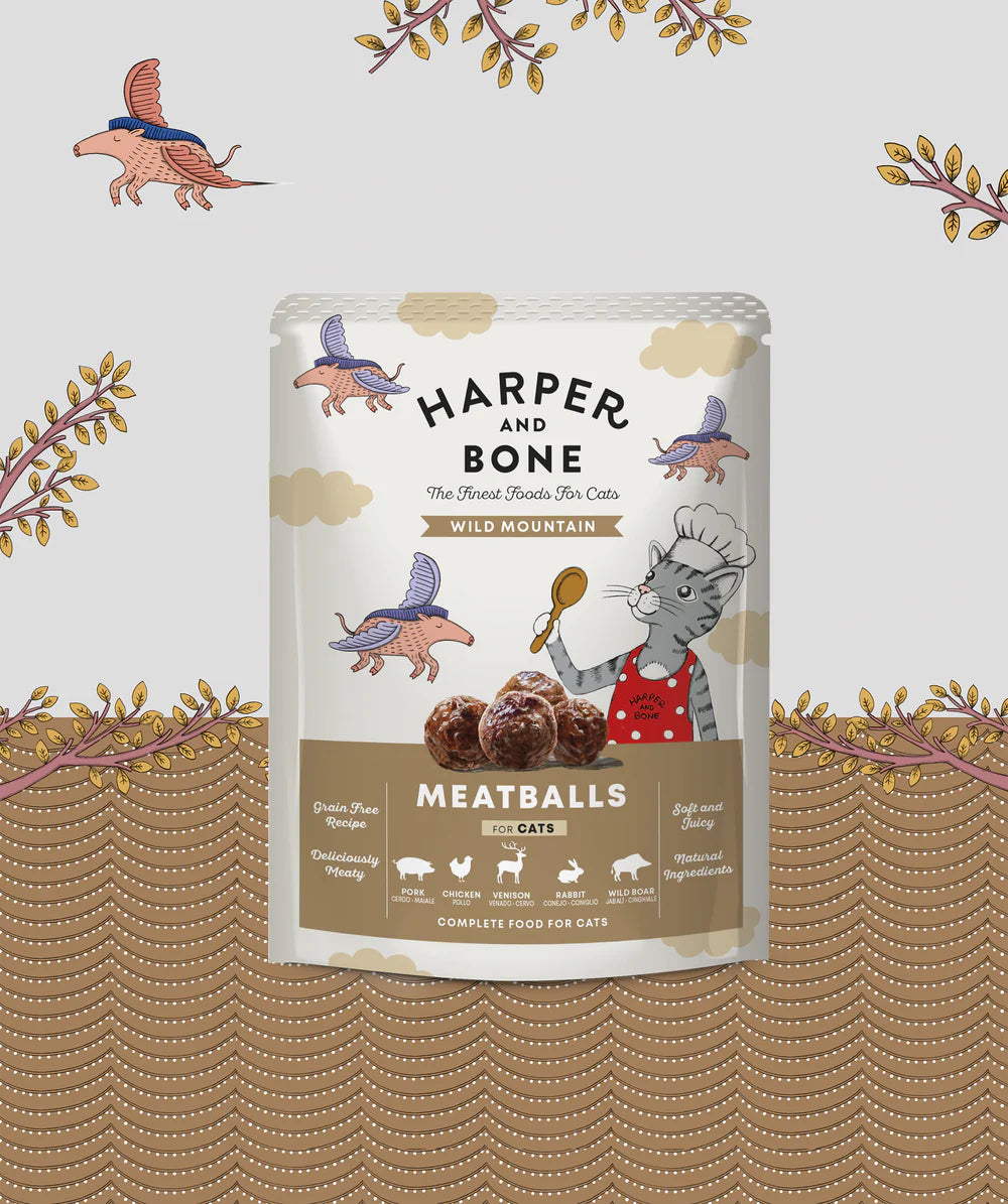 Harper and Bone Polpette per gatti- Wild Mountain 85gr