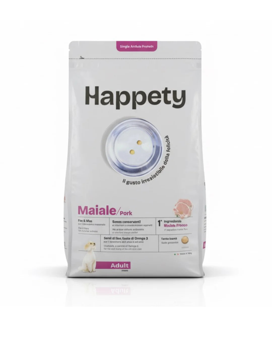 HAPPETY - Dry Dog SAP Adult Mini Maiale 800gr
