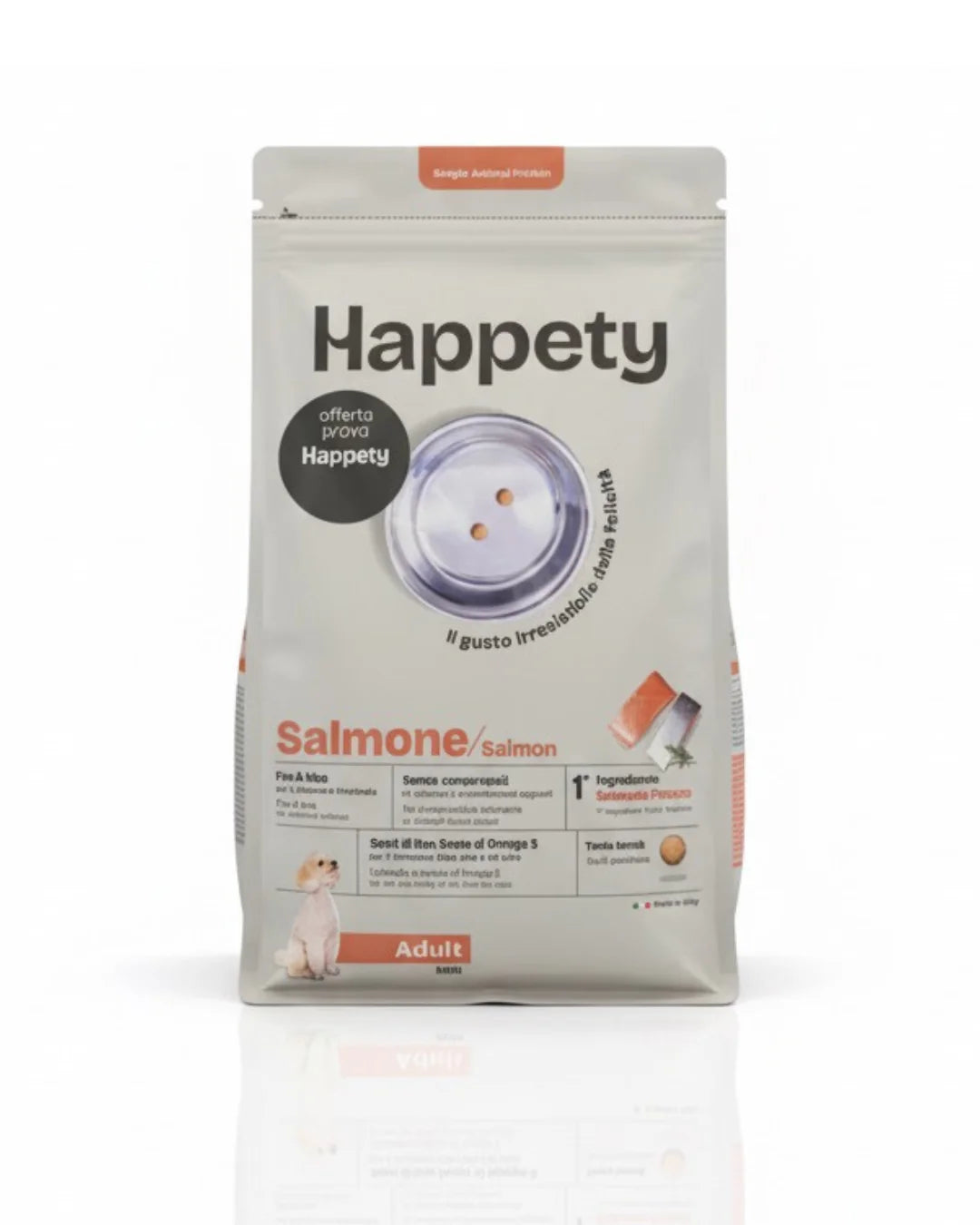 HAPPETY - Dry Dog SAP Adult Mini Salmone 800gr