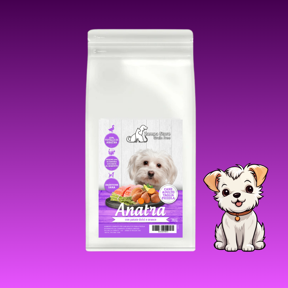 Zampa crocchette cane grain free taglia piccola anatra