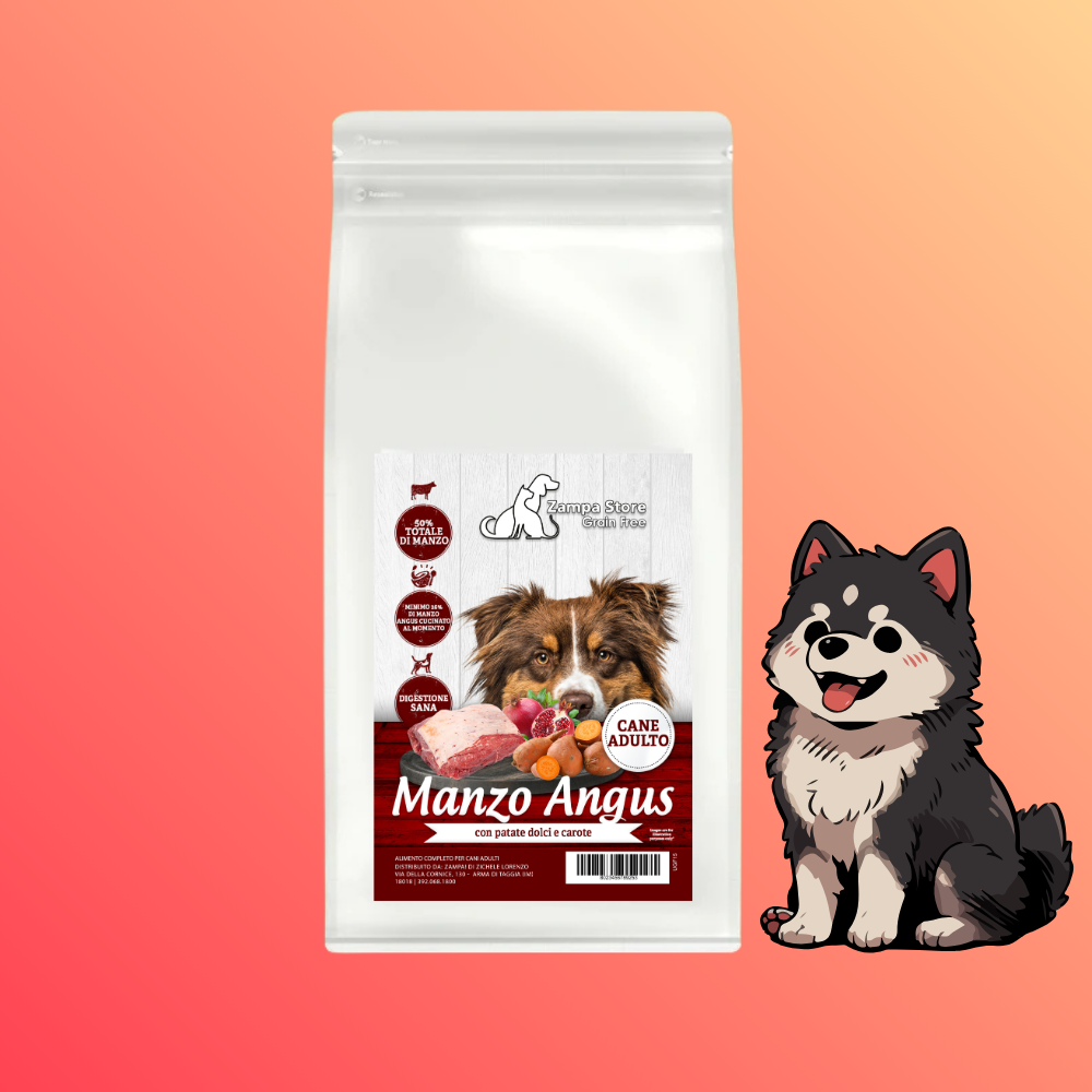 Zampa crocchette grain free manzo angus 12kg