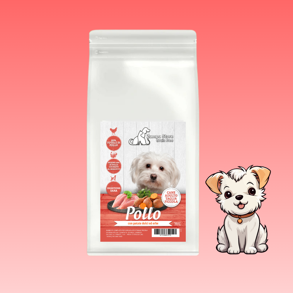 Zampa crocchette grain free pollo taglia piccola