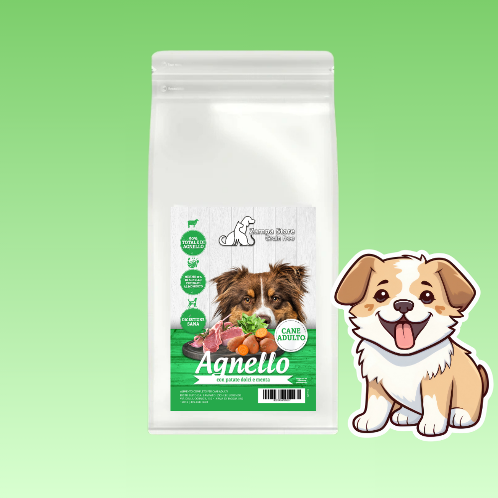 Zampa crocchette grain free agnello 12kg