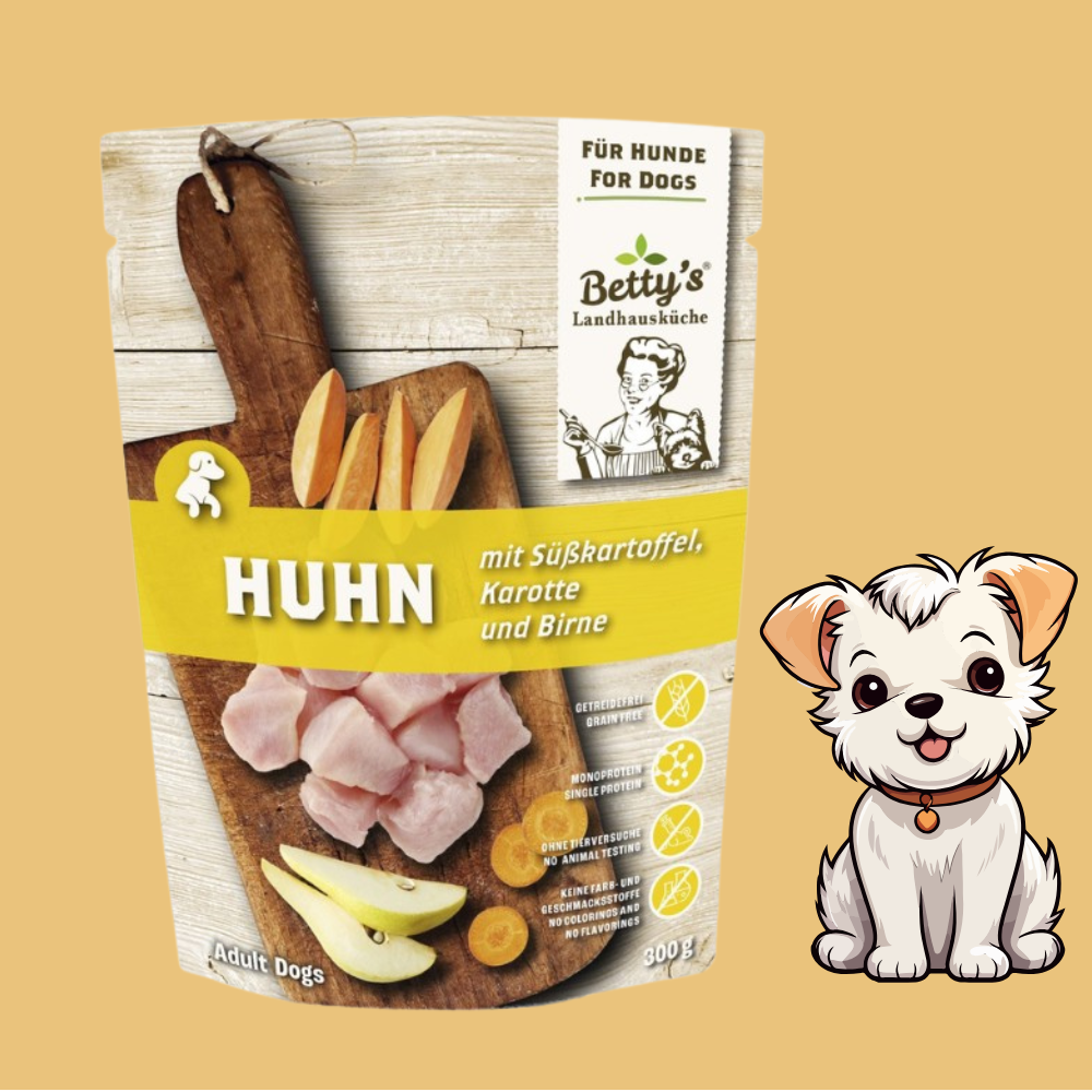 Betty's Landhausküche Pollo con Patate Umido per Cani — 125gr