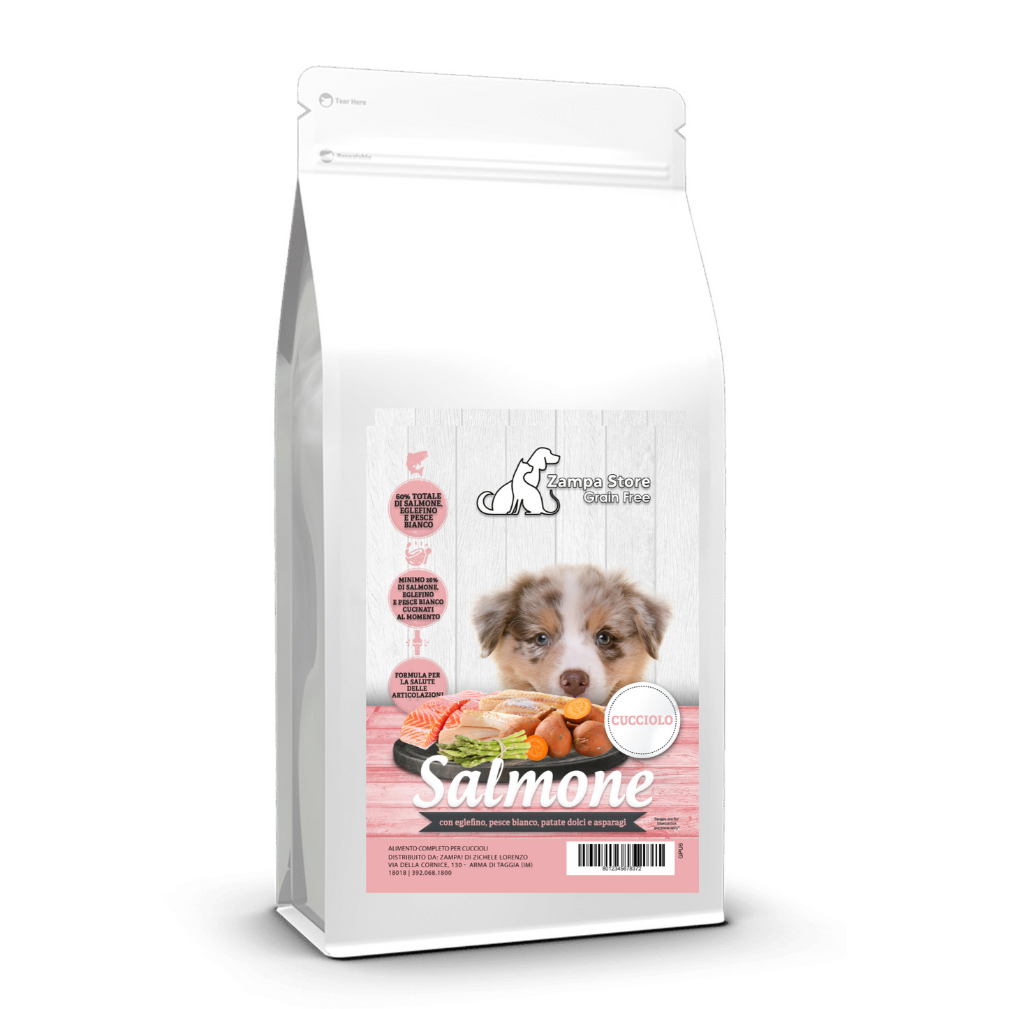 Zampa crocchette grain free cuccioli salmone 6kg