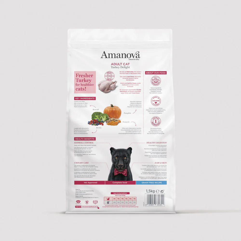 Amanova- adult cat tacchino delizioso
