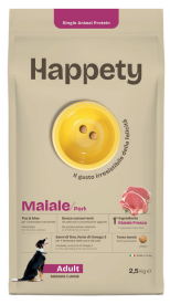 HAPPETY - Dry Dog SAP Adult Medium/Large Maiale 2,5 kg
