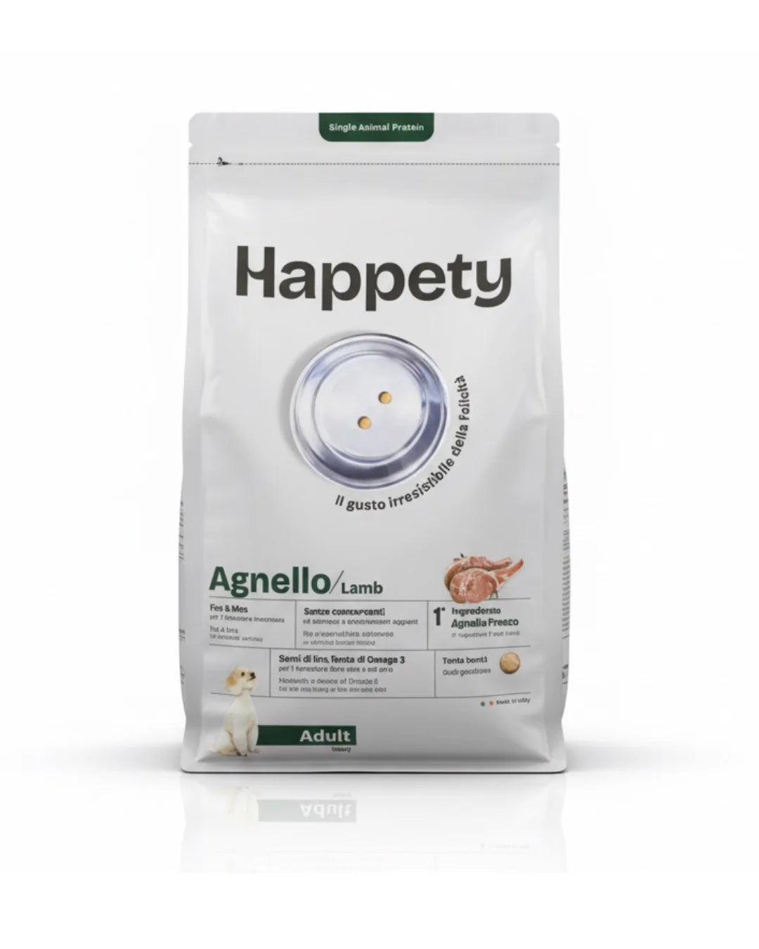 HAPPETY - Dry Dog SAP Adult Mini Agnello 800gr