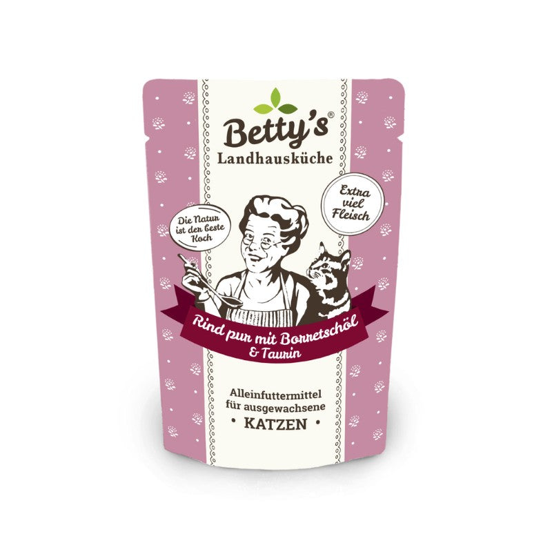 Betty's Manzo con Olio di Borragine Umido per Gatti