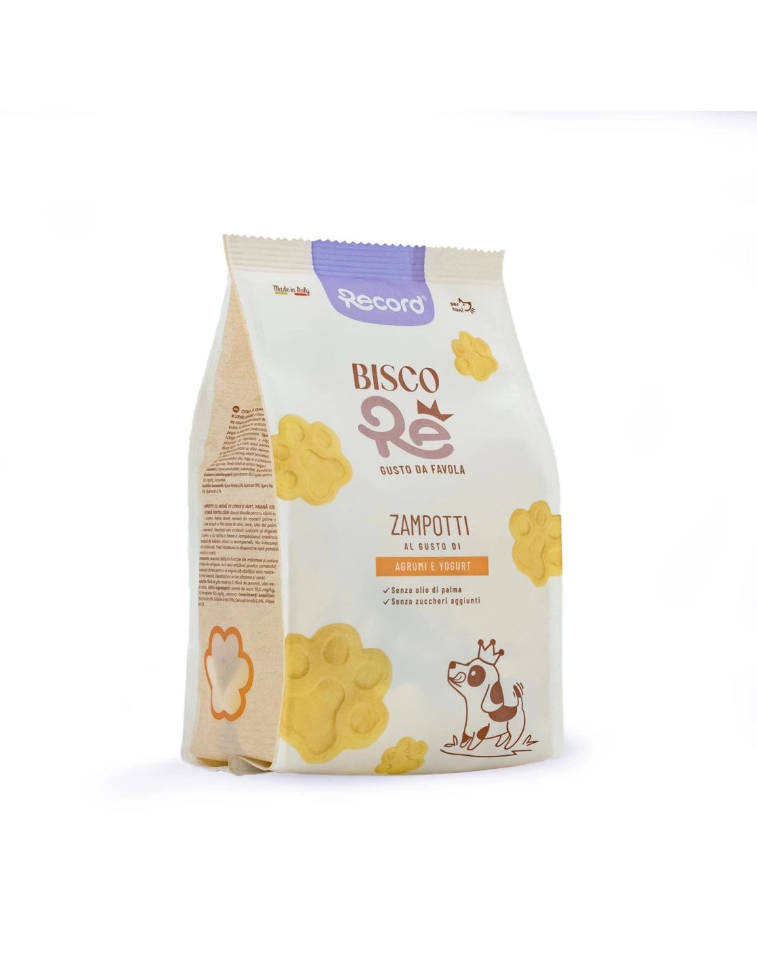 Biscotti per cani BiscoRe Zampotti agrumi e yogurt 400gr
