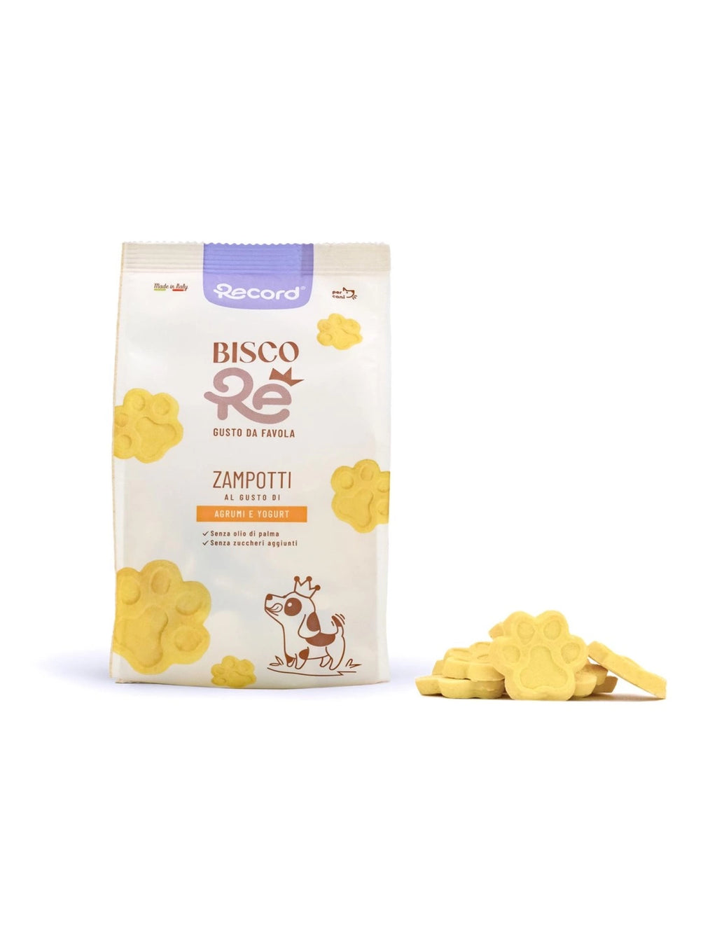 Biscotti per cani BiscoRe Zampotti agrumi e yogurt 400gr