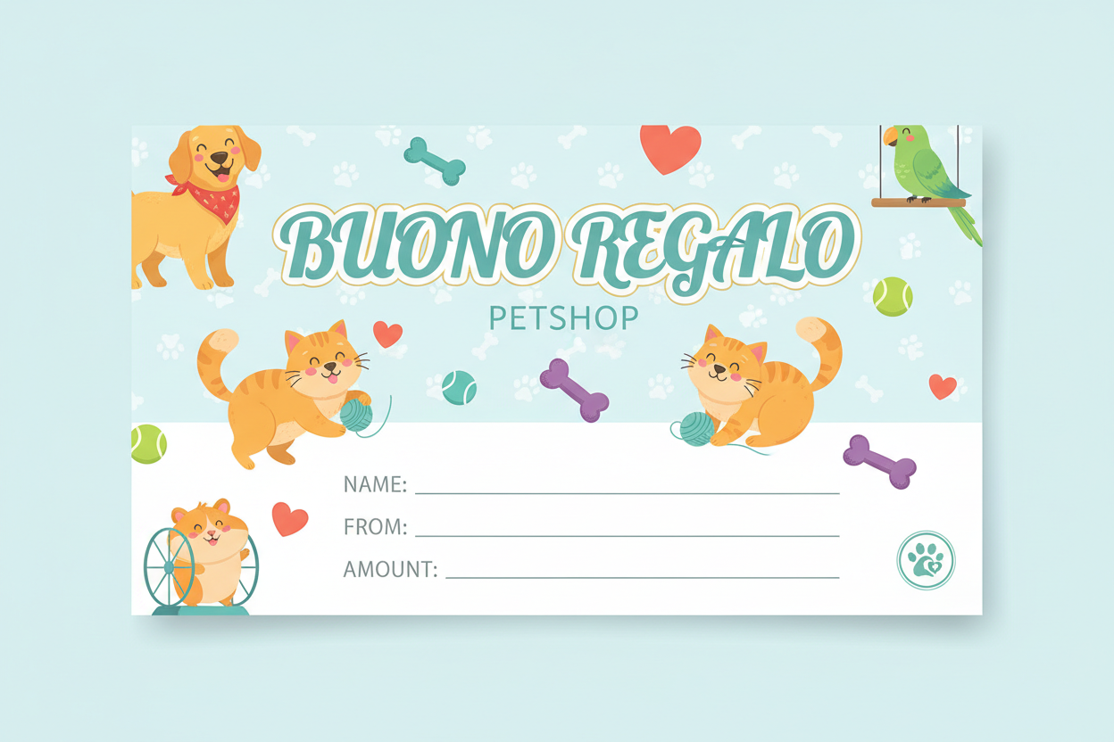 BUONO REGALO PETSHOP