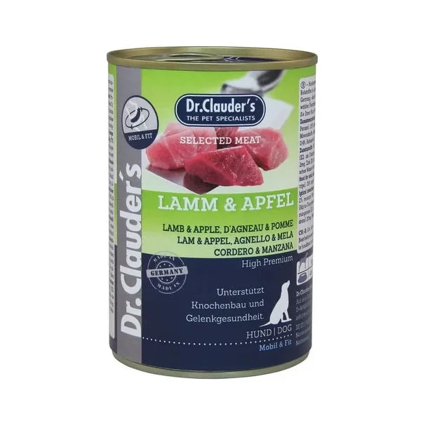 Dr. Clauder's Agnello e Mela 400g Selected Meat umido cane