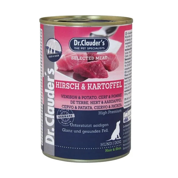 Dr. Clauder's Cervo e Patate Selected Meat umido cane — 400gr