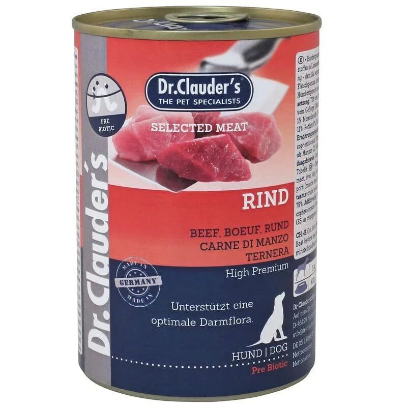 Dr. Clauder's Manzo Selected Meat umido cane — 400gr