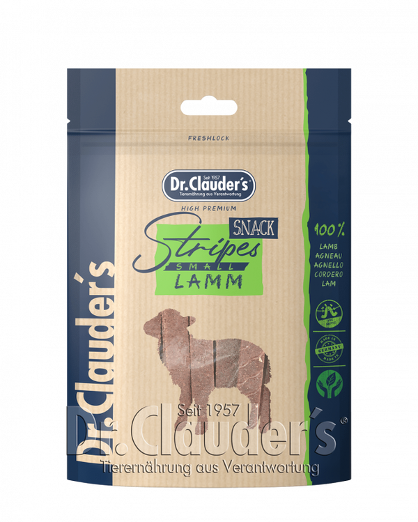 Dr. Clauder's Filet Strips all'agnello snack per cani in striscette
