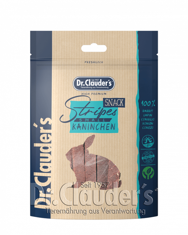 Dr. Clauder's- Strisce di coniglio per cani e gatti