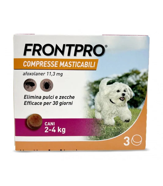 Frontpro 3 compresse masticabili 2-4 kg 11,3 mg