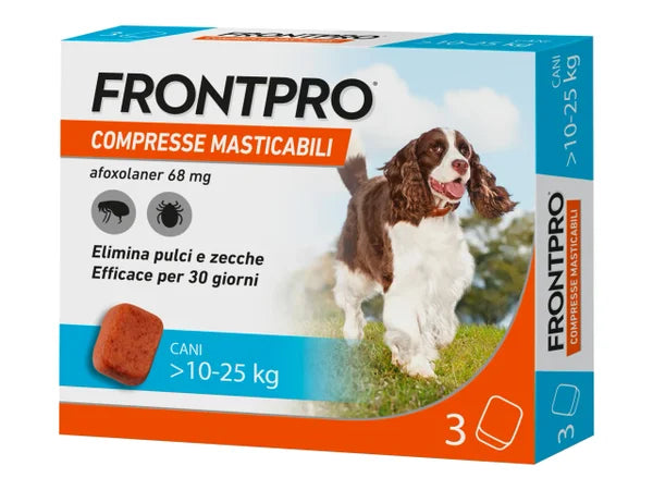 Frontpro 3 compresse masticabili 10-25 kg 68 mg