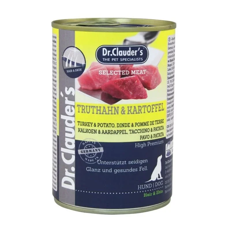 Dr. Clauder's Tacchino e Patate Selected Meat umido cane