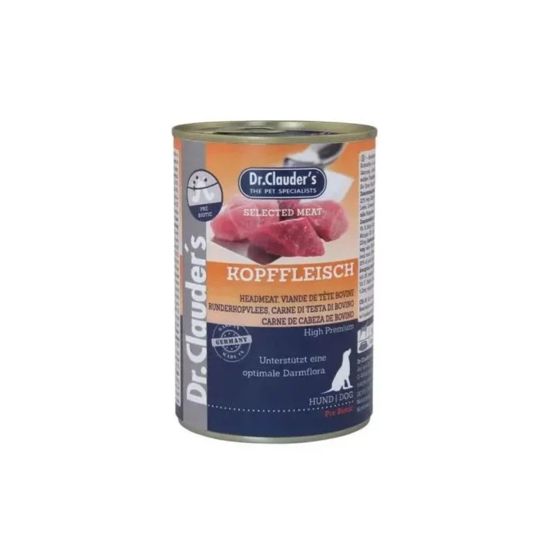 Dr. Clauder's carne di testa  di Manzo 400g Selected Meat umido cane