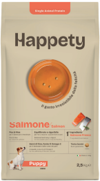 HAPPETY - Dry Dog SAP Puppy Mini Salmone 800gr