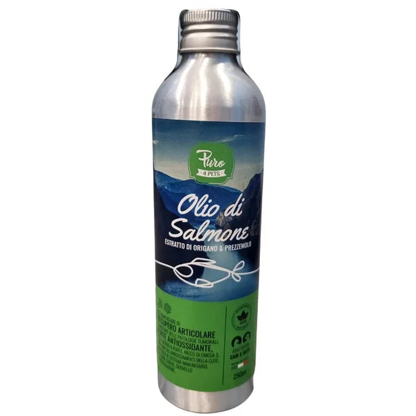 Bravery olio di salmone con  estratto di origano e prezzemolo per cani e gatti
