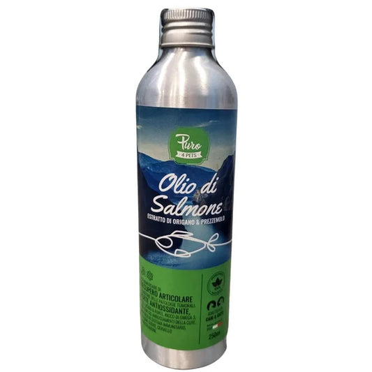 Bravery olio di salmone con  estratto di origano e prezzemolo per cani e gatti