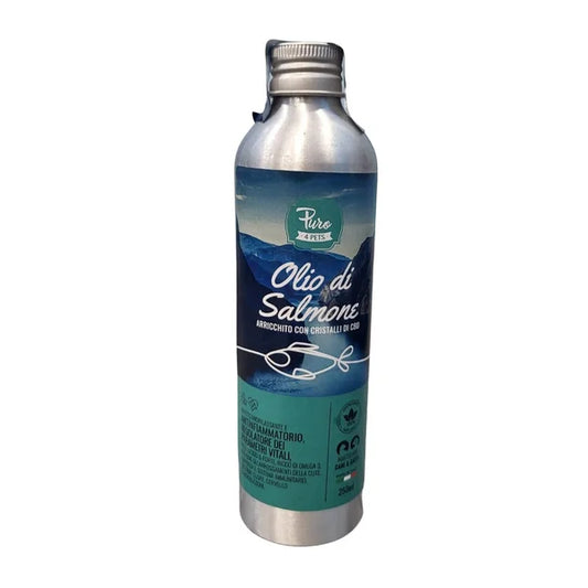 Bravery olio di salmone con cristalli di CBD per cani e gatti